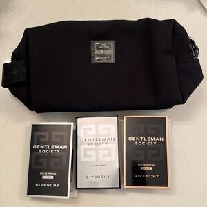 Givenchy 4pc gift set w Toiletry Pouch Gentlemen Society Gift Set New GWP